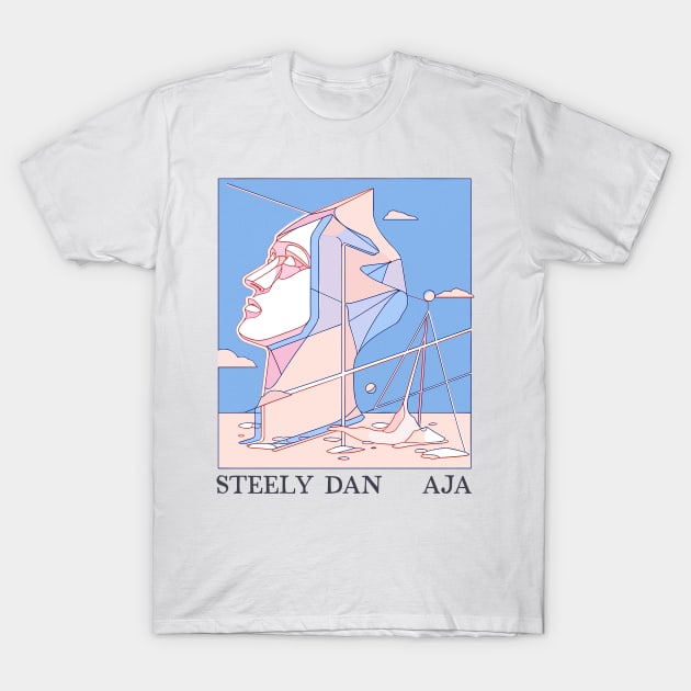 Steely Dan - Aja - Original Fan Art T-Shirt by unknown_pleasures